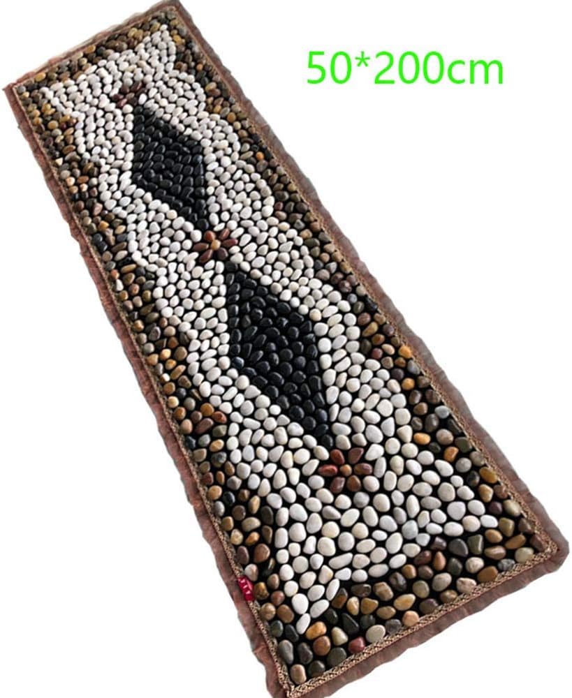 BAMD Foot Massage Pad Plantar Fasciitis Reflexology Natural Cobblestone Foot Massage Cushion Mat Pebbles PediBedroom Foot Pad Stone Finger Pressure Plate