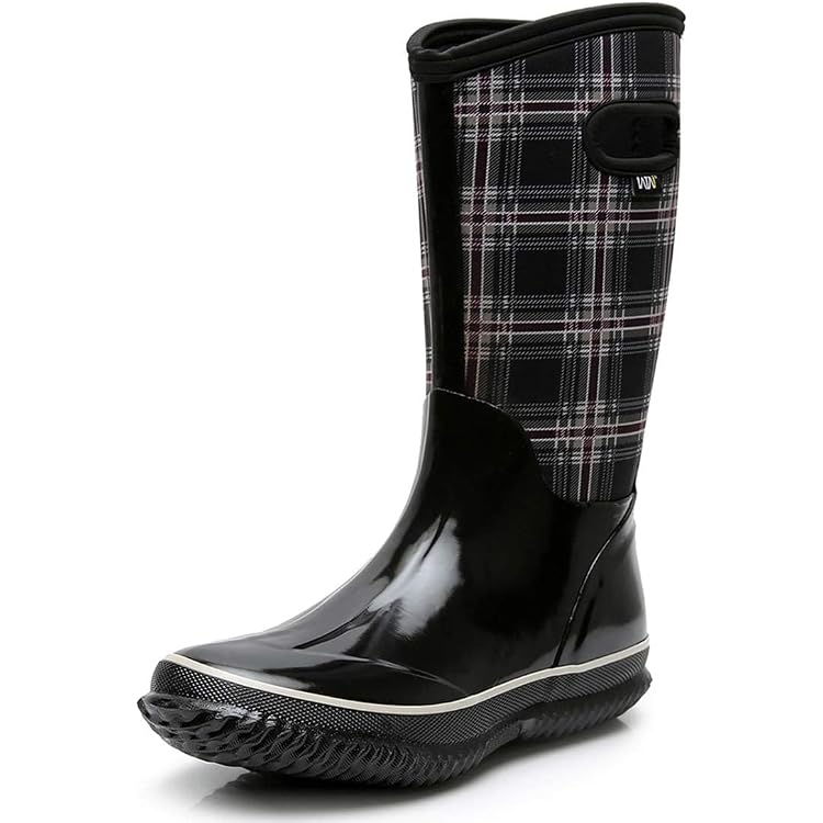 Bottes De Pluie Pour Femme – Mi-hautes En Caoutchouc – Imperméables Et Légères – Style Vintage – Pour Jardin Et Extérieur