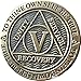 Recoverychip 5 Year AA Medallion Reflex Antique Chocolate Bronze Chip