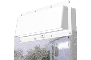 DITKOK Heavy Duty Metal RV Stove Vent Cover with Locking Damper, Hail-Resistant & Waterproof RV Range Vent for Trailer, Campe