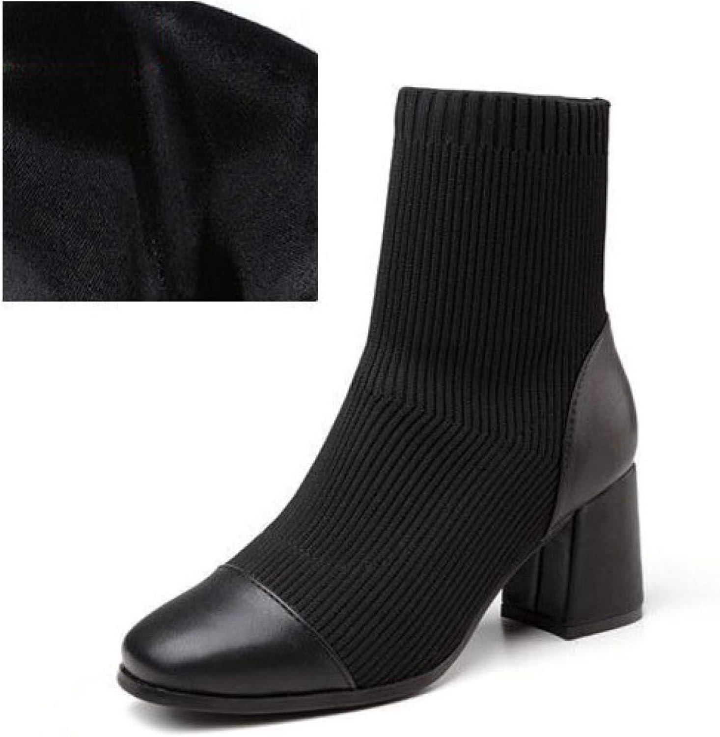 chunky block heel booties
