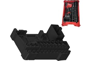 Packout Insert Organizer Compatible with Milwaukee M12 Gen 2 Stubby Impact Wrench,Socket Set,Custom Tray for Packout Compact 