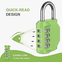 Puroma 2 Pack Combination Lock for Locker 4 Digit