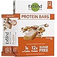 Extend Nutrition Sugar Free High Protein Bars, Perfect Diabetic Snacks for Adults, Hunger Control and Steady Energy, Low Carb, Keto Friendly, Peanut Butter, 12 Count