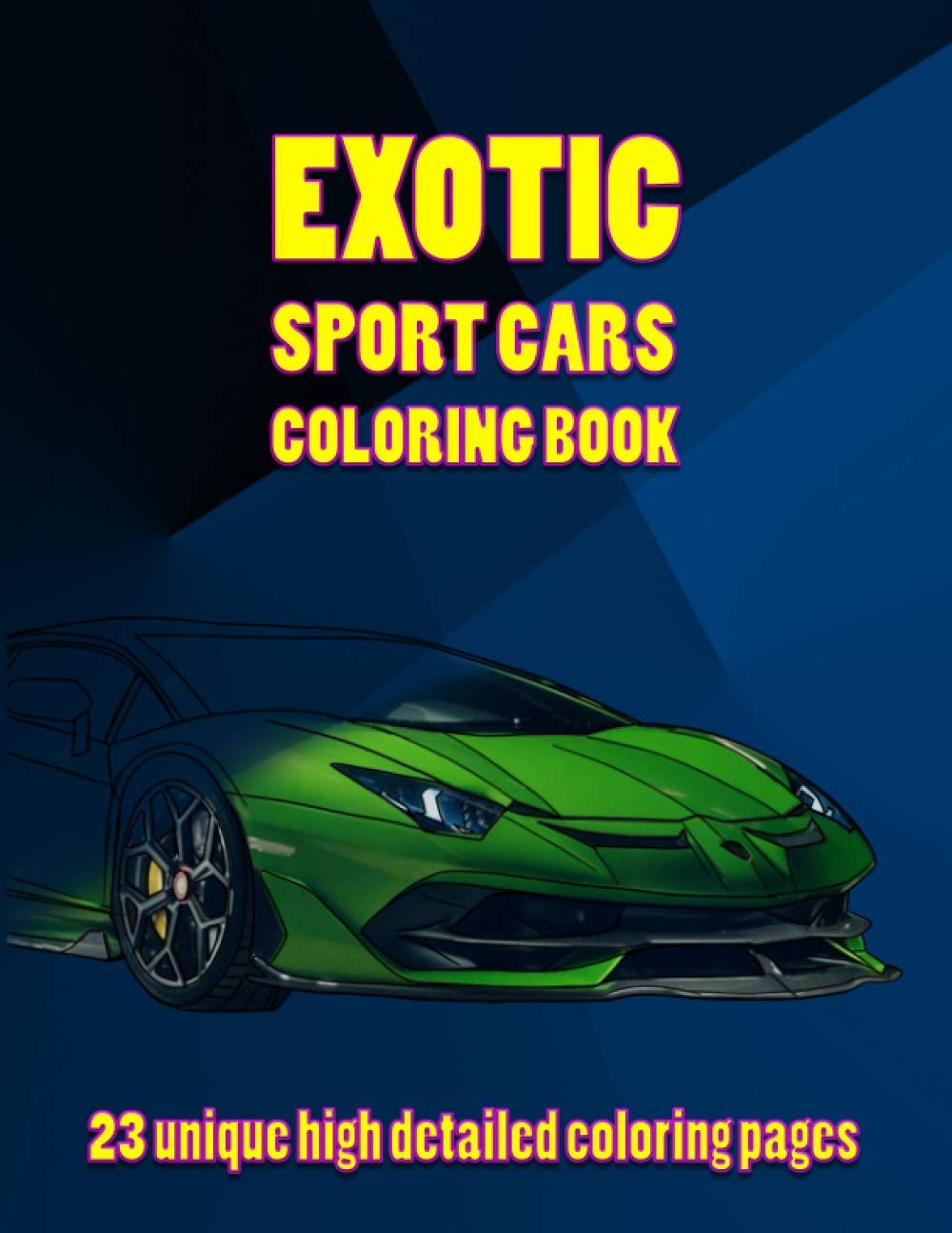 Get Cool Sports Cars Coloring Pages Background