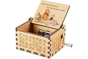 Music Box Gift for Her Him, Pooh Saying Music Box Love Gift for Wife Husband Girlfriend Boyfriend Friend Birthday Valentine D