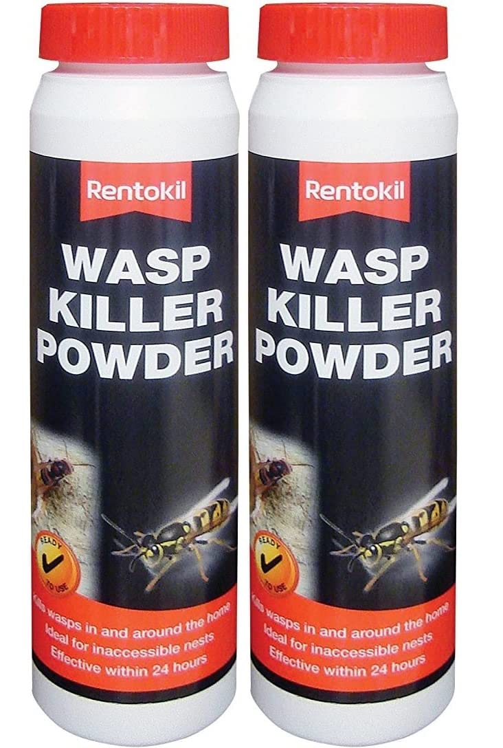 Rentokil Wasp Nest Killer Powder Wasps Nests In & Around The Home Fast Action 150g (Pack of 2)