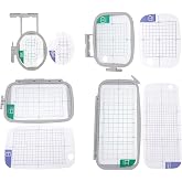 Set Di 4 Cerchi Da Ricamo Per Macchine Brother E Baby Lock: Piccolo, Medio, Grande E XL - Sostituti SA442, SA443, SA444, SA445