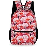 Homieblanket Flamingo Backpack for Kids Girls Boys School, 16 Inches Flamingo Bookbag, Flamingo Backpack for School