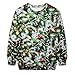 Cfanny Couple Cute 3D Santa Print Ugly Christmas Pocket Sweatshirt Hoodies