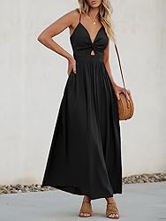 CUPSHE Women's Maxi Dress V Neck Sleeveless
