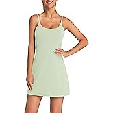 OVRUNS Women's Tennis Dress Built-in Bra & Shorts Exercise Workout Golf Athletic Dress with Pockets