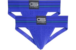 GOLBERG G Men’s Athletic Supporters (2 Pack) - Jock Strap Underwear - Extra Strength Elastic