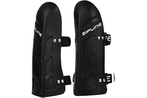 ZIPLINE SKI Zipline World Cup Ski Racing Shin Guards – Premium High-Impact Protection with Ergonomic Fit, Adjustable Velcro Straps & Durable Thermoplastic Shell – Race Proven - Available in Medium & Large