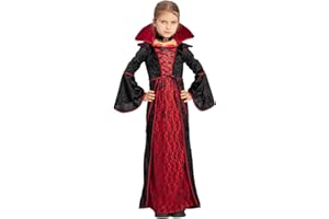 JAZGROM Vampire Costume for Girls Halloween Costumes Kids Toddler Victorian Vampiress Dress Up Party Carnival Cosplay