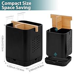 Boperzi Black Toothbrush Holders for