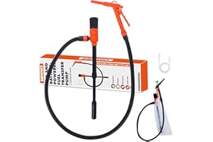Portable Fuel Pump for Gasoline, Fuel Transfer Pump Powered By USB Charging or AA Battery, 2.8 GPM Gas Can Pump, Telescoping 