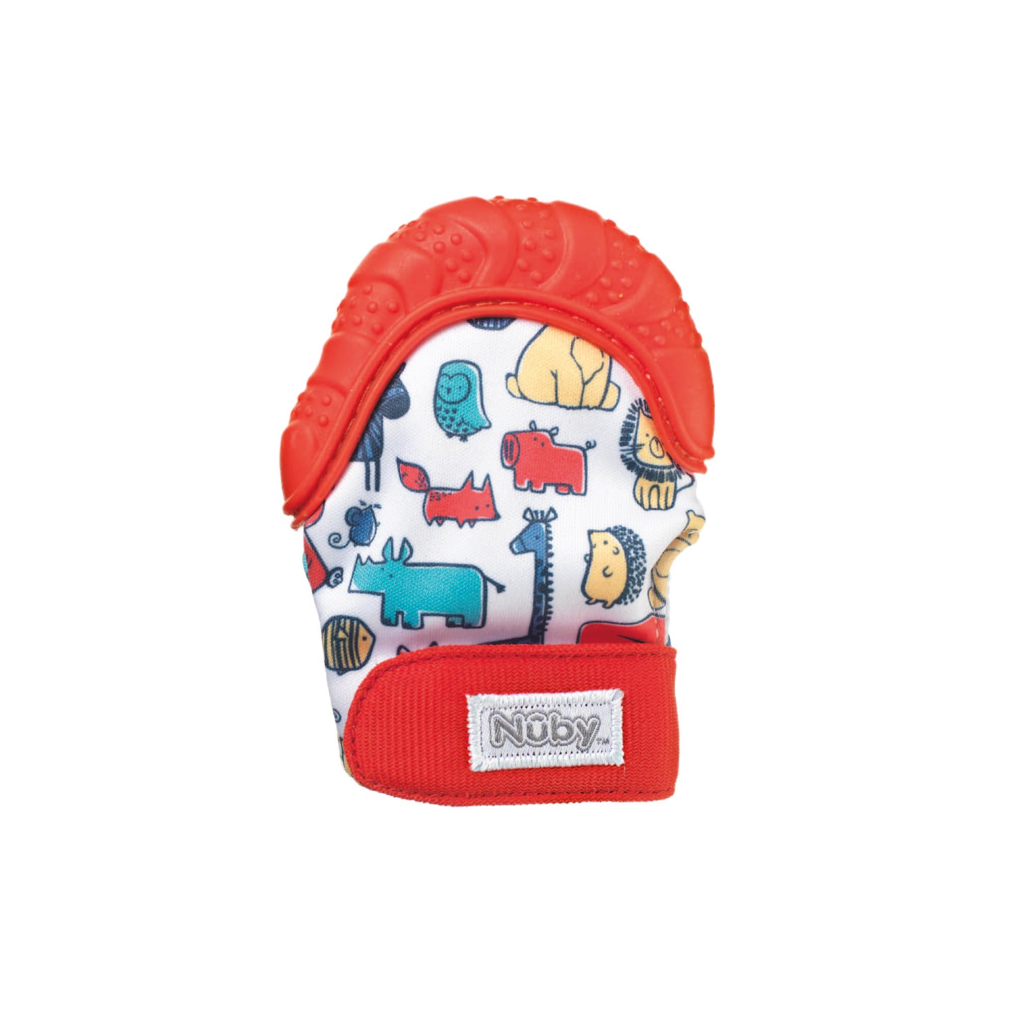 Nuby Teething Mitt, Red