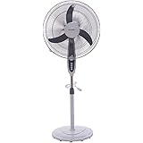 Costway 18-Inch Pedestal Fan 3-Speed Oscillating Stand w/ Manual Control Timer