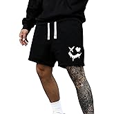 Floerns Men's Loose Fit Cartoon Graphic Drawstring Elastic Waist Shorts Casual Going Out Track Shorts