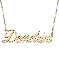 HUAN XUN Customized Custom Simple Any Name Necklace
