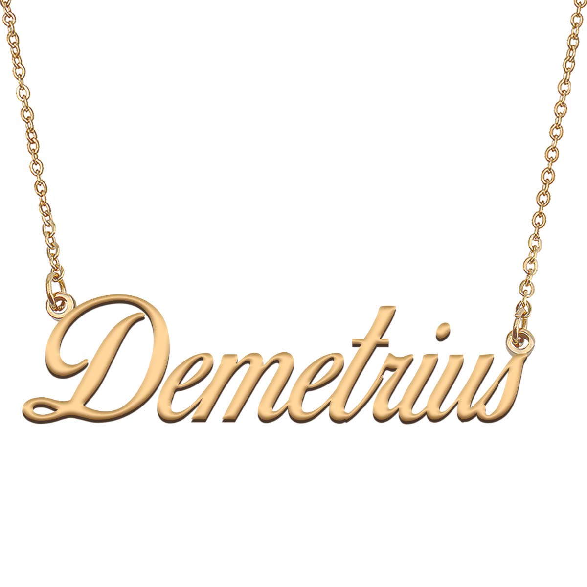 HUAN XUN Customized Custom Simple Any Name Necklace