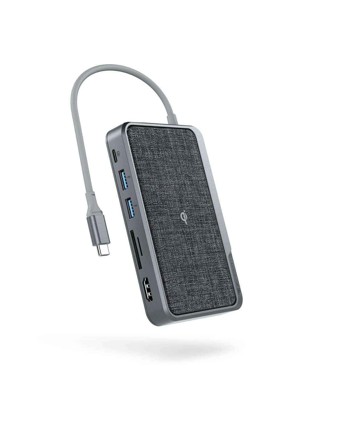 ALOGIC USB-C Dock Wave 3-in-1 USB-C Hub Wireless Charger & Portable Charger; 1x 4K HDMI, 1x SD/Micro SD Card Reader, 2x USB-A, 1x USB-C (60W Power Pass-Thru), 5W Wireless Charging, 5000mAh Power Bank