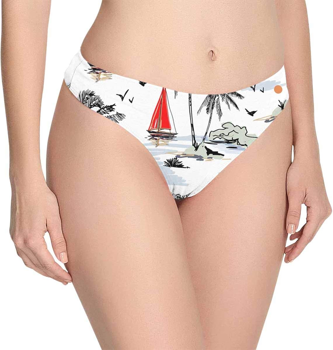 Custom Novelty Beautiful Botanical Coconut Palm Women's