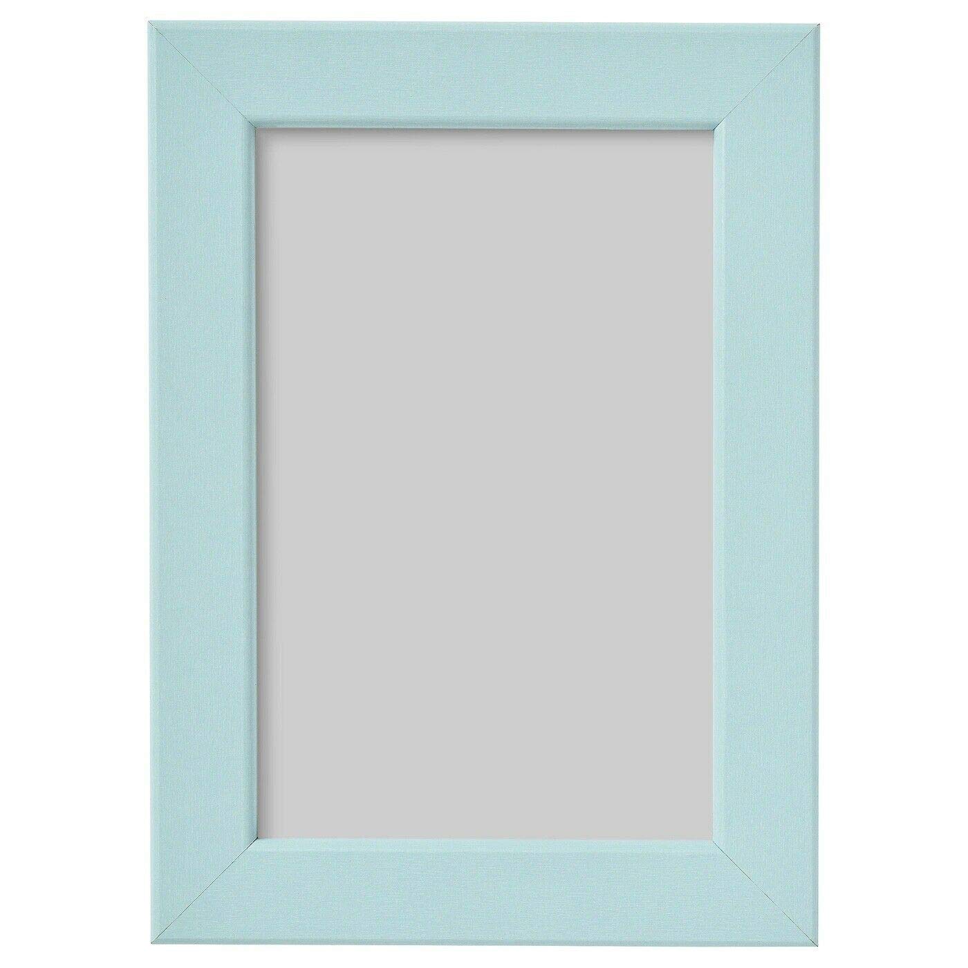 Ikea FISKBO Photo Frames, Light Blue/Turquoise, 13x18 Centimetres (5x7"), Fibreboard & Plastic - Set of 4