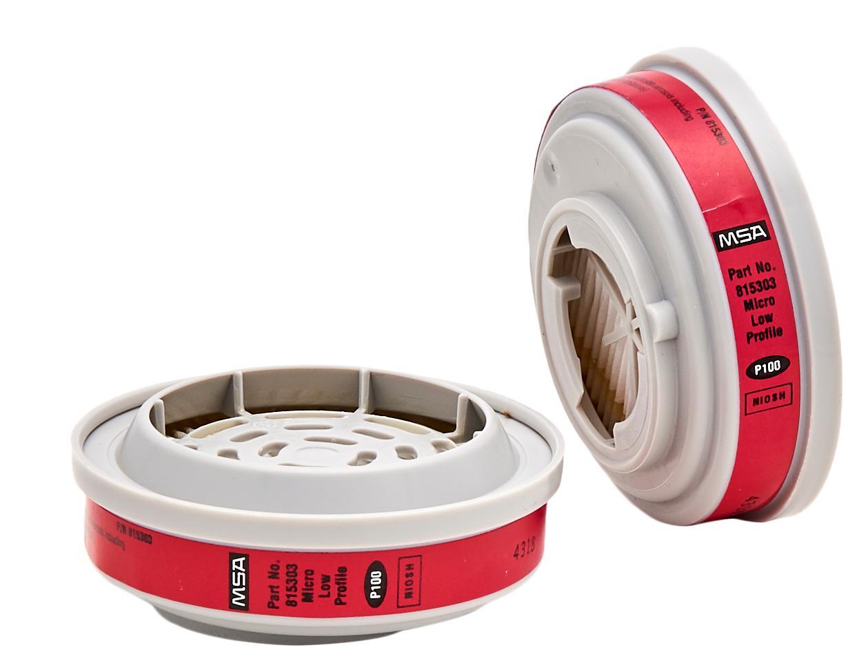 Amazon Com Msa Safety Advantage Cartucho De Bajo Perfil Para Mascaras Con Filtro Tipo P100 Para Quimicos Y Mezclas Paquete De 2 Unidades Industrial Scientific