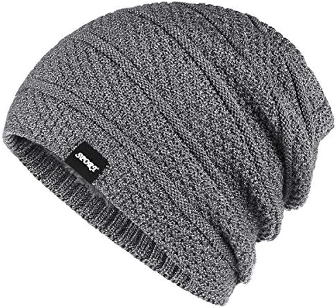 Winter Knit Wool Warm Hat Thick Soft Stretch Slouchy Beanie Skully Cap