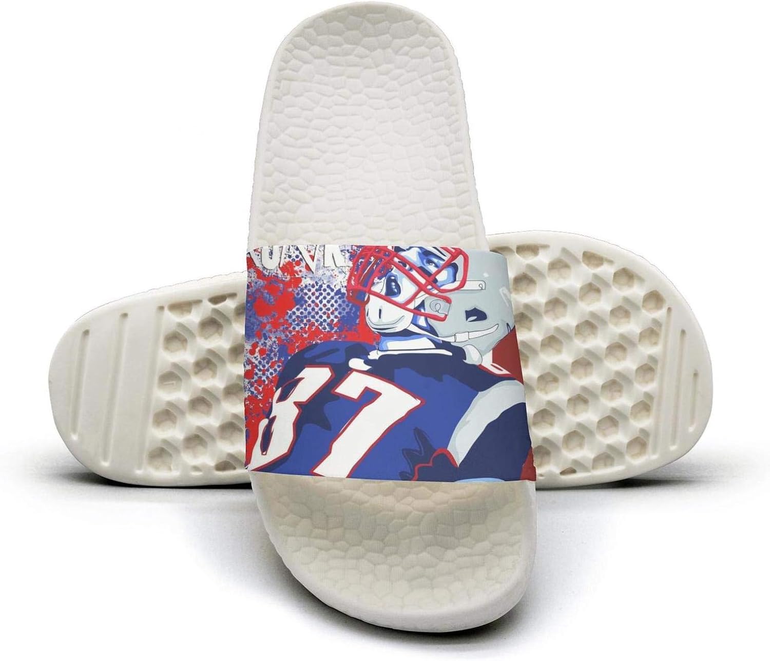 coolgood Unisex Fashion Sandal RobGronkowski87redPaint