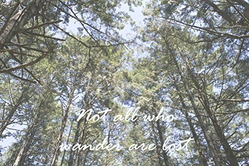 Not All Who Wander Are Lost Quote Photograph or Wrapped Canvas, Pt Reyes California Nature Scenery Original Photo Home Decor