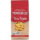 Montebello, Organic Penne Rigate Premium Italian Pasta, 16 oz.