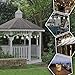 Enbrighten Classic Warm White String Lights, 48ft White Cord, 24 Shatterproof Acrylic Bulbs, Weatherproof, Outdoor String Lights, 35608