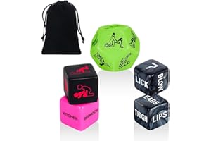 Date Night Dice Couple Games, Couples Decision Dice for Romantic Ideas, Funny Naughty Boyfriend Girlf Gifts for Husband or Wi