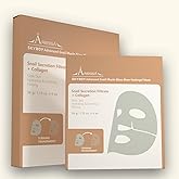 SKYBDY Snail Mucin Glass Glow Hydrogel Face Mask, 4 Sheets, Collagen & Peptide Infused, Lifting & Anti-Aging Overnight Firming Hydration, Travel-Friendly