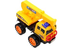 ibasenice Large Plastic Crane Engineering Truck Vehicle for Boys and Early Educational Construction Plaything
