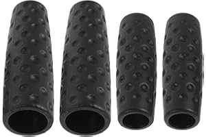 HINTRMENT 4pcs Black Anti-slip Microphone Stand Locking Nuts Replacement Parts for Live Performance Mic Mount