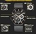Watch Mens Quartz Analog Stainless Steel Waterproof Chronograph Date Casual Business Six-pin Week Wristwatch (Black)