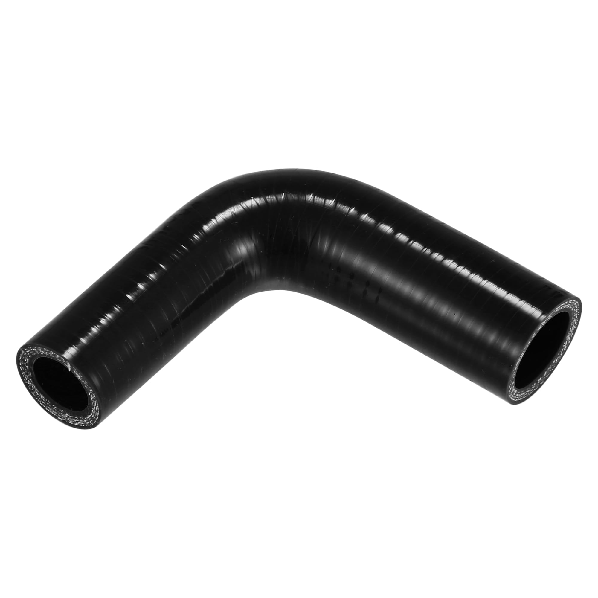 Photo 1 of X AUTOHAUX 1 Pcs 19mm/0.75"-25mm/0.98" ID 90mm/3.54" Length 90 Degrees Black Car Silicone Hose Coolant Hose Universal