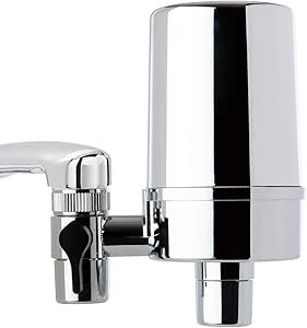 iSpring DF2-CHR Faucet Mount Water Unparalleled Contaminants Removal, 500GAL Filter Life, 1.5GPM Filtration Rate, Chrome W/Aerator