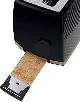 Russell Hobbs Groove 2 Slice Toaster High Lift Extra Wide Slots 850W Black view 5