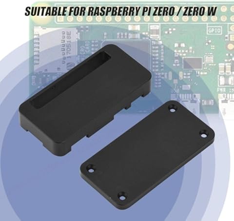 CLTYQ Caso de aleación Carcasa de la Caja de la Cubierta Ultra Delgada de Aluminio con Frambuesa Pi Zero Zero W - Negro