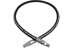 CAMUUN 1/4 Hydraulic Hose with 1/4inch NPTF Male Hydraulic Hose Fittings 2 Ends (240inch)