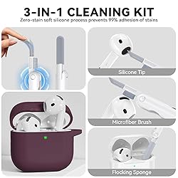 for AirPods 4 Case, Soft Silicone Protective Case
