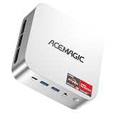 ACEMAGIC Mini PC 16GB+1TB, Ryzen 4300U(Beat N150/3500U,up to 3.7GHz), 28W Office Business Mini Desktop PC, Support 4K@60Hz Display WiFi Bluetooth USB3.2 HDMI DP