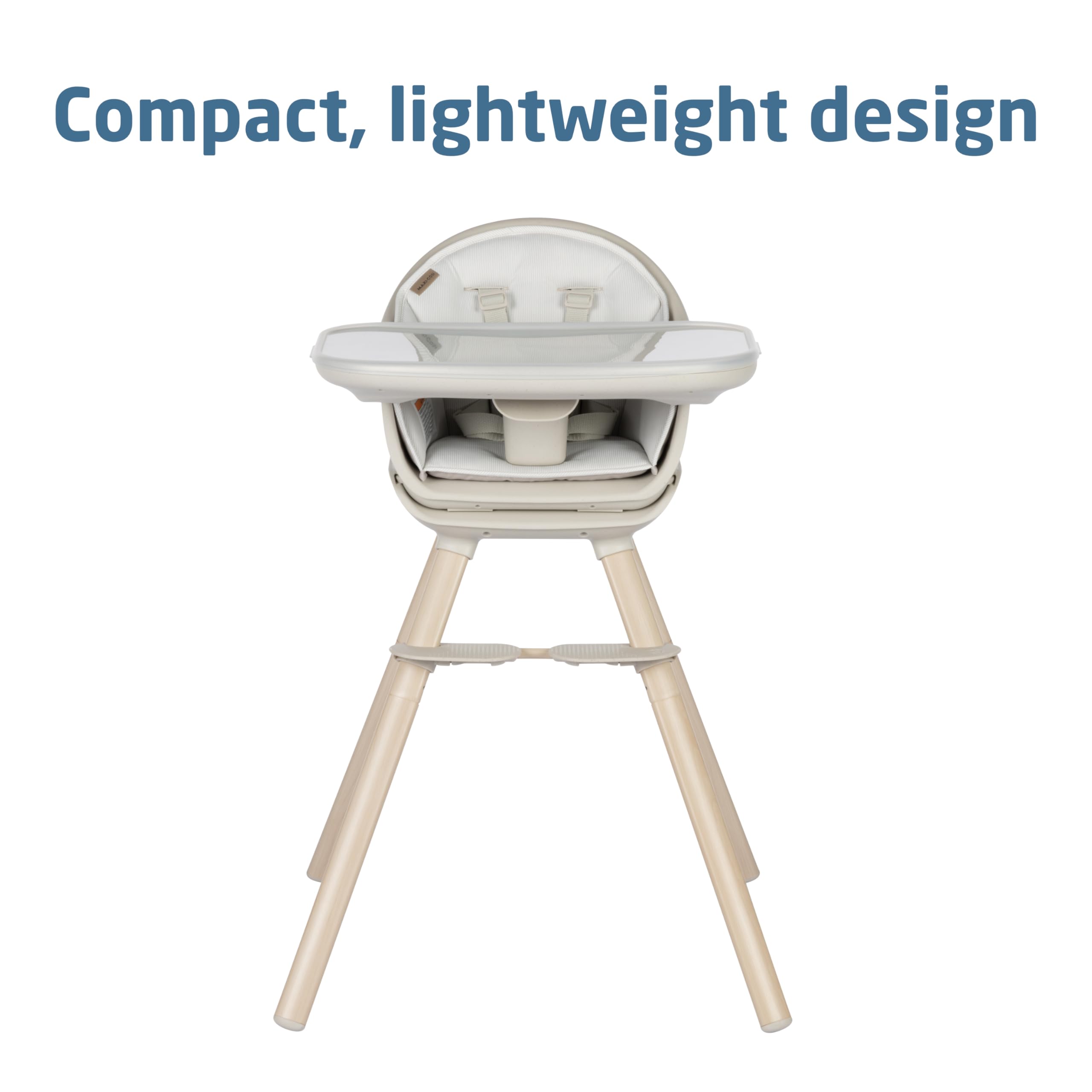Maxi-Cosi Moa 8-in-1 High Chairs for Babies and Toddlers, Machine Washable Infant High Chair, Compact, Convertible High Chair Lightweight Design, Classic Oat