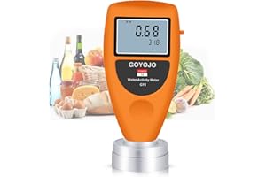 GOYOJO Water Activity Meter, small plant moisture mete tools, Adopt non-conductive humidity sensor, ±0.02aw high-precision me