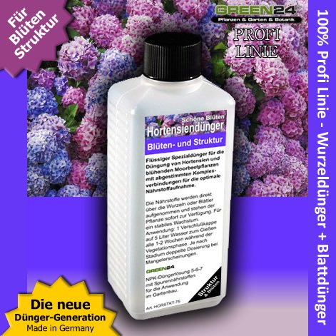 Hydrangea Hortensia Liquid Fertilizer HighTech NPK, Root, Soil, Foliar, Fertiliser - Prof. Plant Food